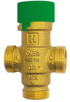 Термостатический смеситель 30-60°C ГВС, 3/4" НР, Huch EnTEC