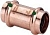 Муфта 108х108, пресс, медь, Viega